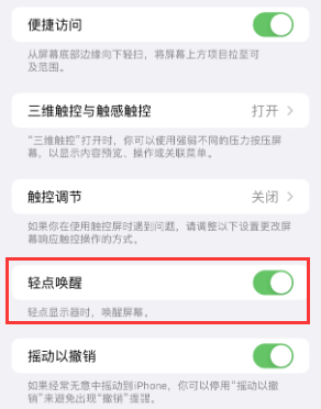 遂宁苹果授权维修站分享iPhone轻点无法唤醒怎么办 