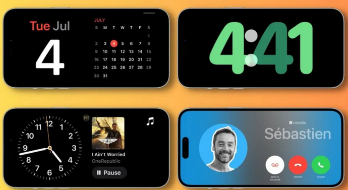 遂宁苹果手机维修分享iOS17横屏充电待机显示有什么好处 