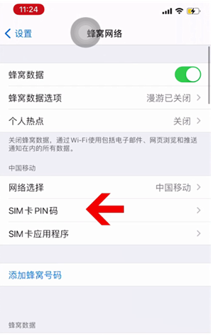 遂宁苹果14维修网分享如何给iPhone14的SIM卡设置密码 