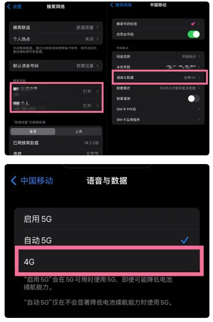 遂宁苹果手机维修分享iPhone14如何切换4G/5G? iPhone14 5G网络切换方法 