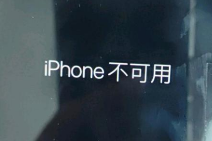 遂宁苹果服务网点分享锁屏界面显示“iPhone 不可用”如何解决 